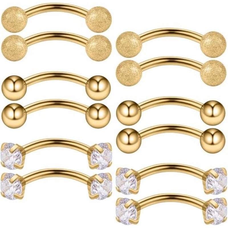 Body Jewelry Surgical Steel - 6쌍, 16G 피어싱 주얼리, 루크 이어링,