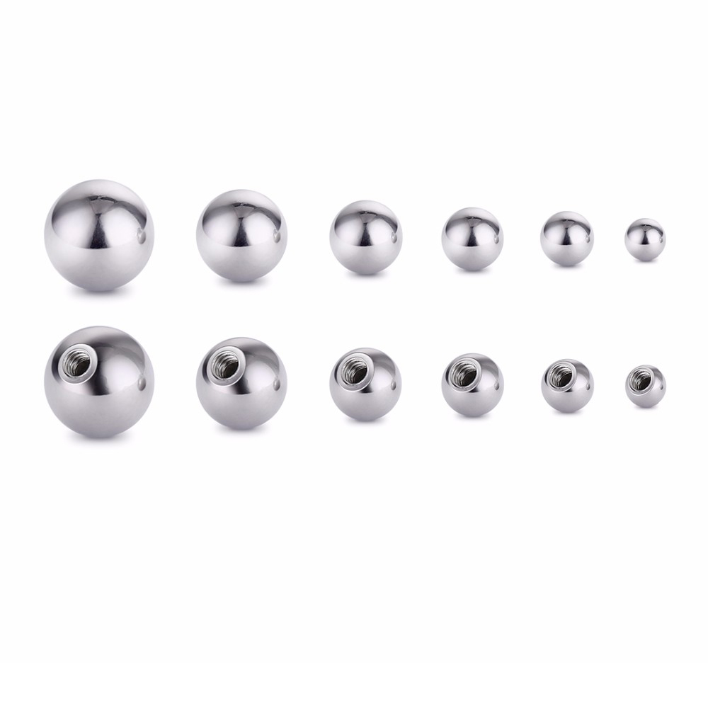 Body Jewelry Replacement Ball - 20 조각 스테인레스 스틸 교체 라운드