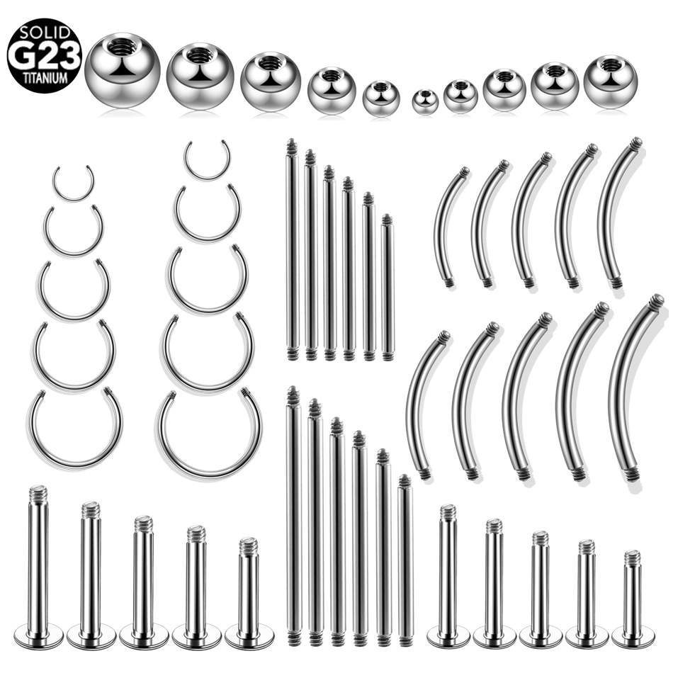 티타늄 스레드 바벨 교체 액세서리 볼 피어싱, 14G, - Body Jewelry Replacement Ball 리뷰 및 가격