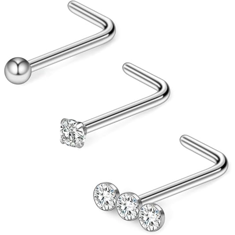 3개 세트, 20G 수술용 스테인리스 스틸 소재, 삼중 - Body Jewelry Surgical Steel 리뷰 및 가격