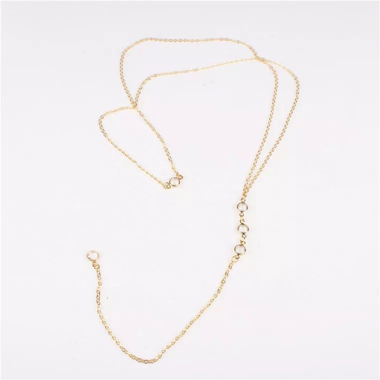 새로운 라인스톤 섹시 여성 백 체인 목걸이 비키니 비치 - Body Jewelry Necklace 리뷰 및 가격