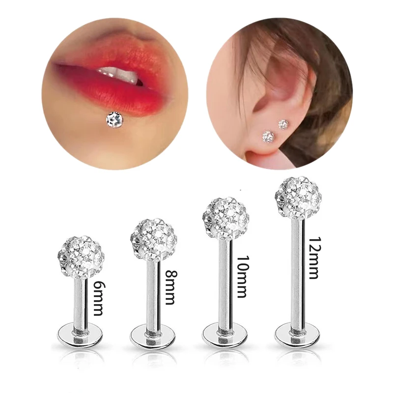4개 세트, 16G 수술용 스테인리스 스틸 소재의 립  - Body Jewelry Surgical Steel 리뷰 및 가격