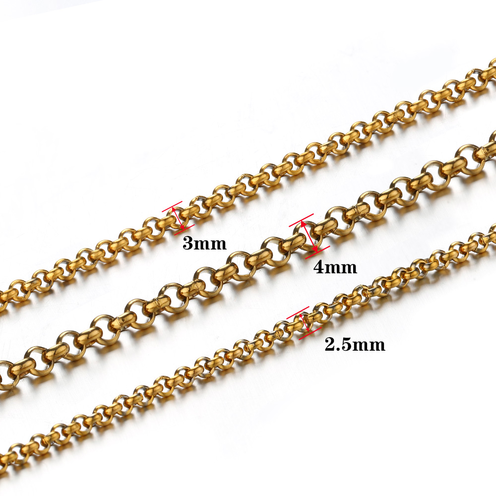1미터 2-4mm 스테인리스 스틸 O형 소형 원형 체인 - Body Jewelry Necklace 리뷰 및 가격