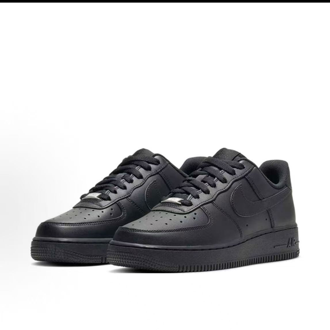 나이키 에어포스 1 '07 올블랙 가죽 레트로 쿠션 통 - Nike Shoes Air Force 1 리뷰 및 가격
