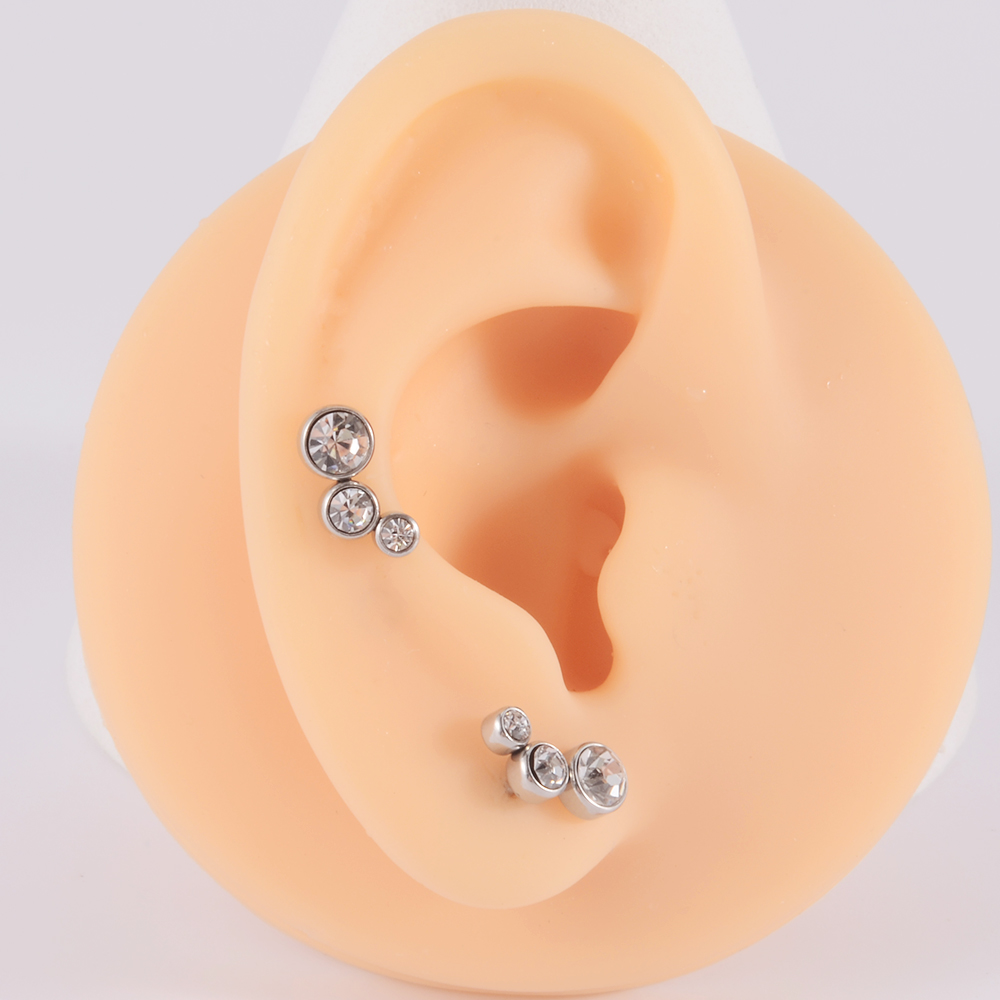 2PCS 361 외과 강철 크리스탈 귀 Tragus 연 - Body Jewelry Surgical Steel 리뷰 및 가격
