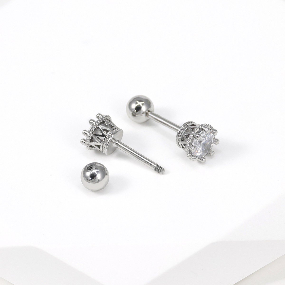여성용 연골 귀걸이 스터드, 외과 스틸 귀걸이, 중공  - Body Jewelry Surgical Steel 리뷰 및 가격