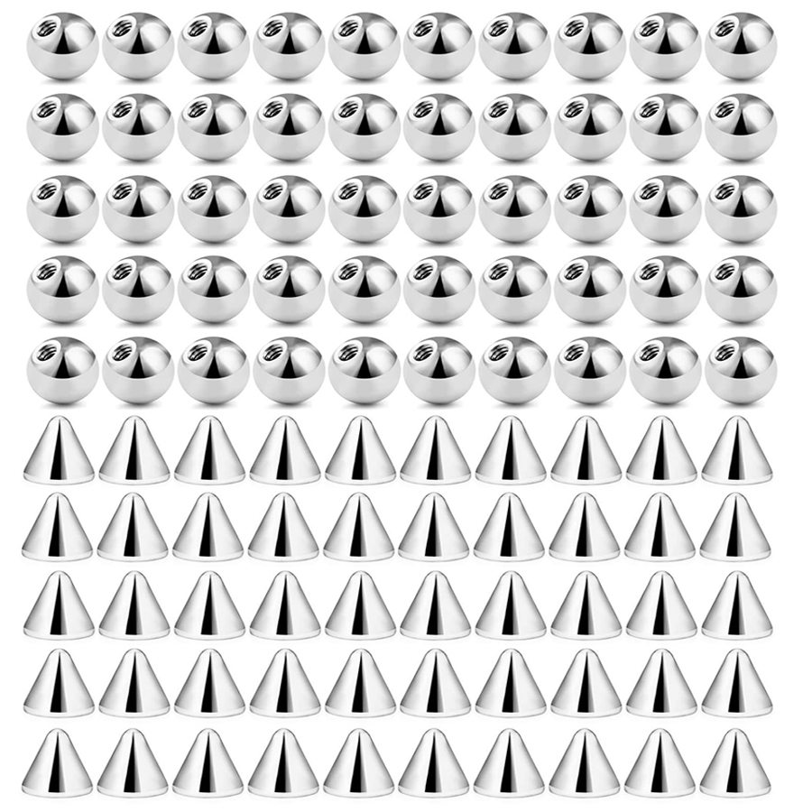 100pcs 16G 3mm 4mm 교체 예비 공 스파이 - Body Jewelry Replacement Ball 리뷰 및 가격