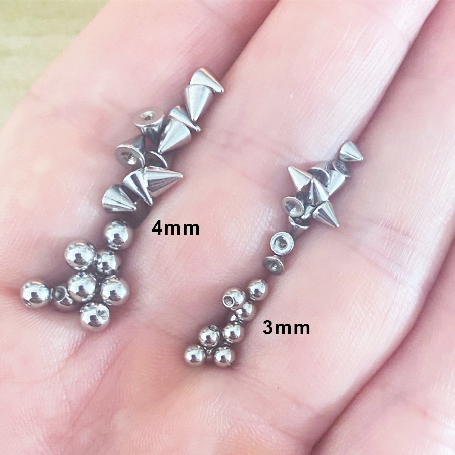 100pcs 16G 3mm 4mm 교체 예비 공 스파이 - Body Jewelry Replacement Ball 리뷰 및 가격