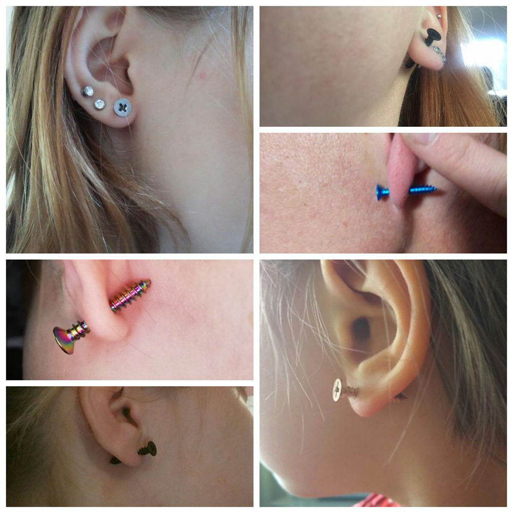 외과 강철 스파이크 Tragus 헬릭스 피어싱 스터드  - Body Jewelry Surgical Steel 리뷰 및 가격